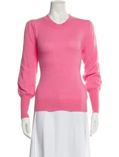 Pre-owned Veronica Beard Cashmere Crew Neck Sweater In Pink