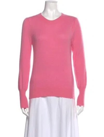 Pre-owned Veronica Beard Cashmere Crew Neck Sweater In Pink