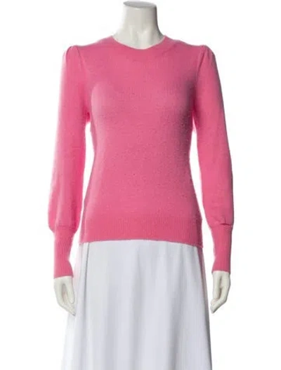 Pre-owned Veronica Beard Cashmere Crew Neck Sweater In Pink