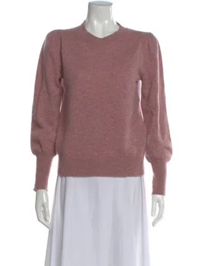 Pre-owned Veronica Beard Cashmere Crew Neck Sweater In Pink