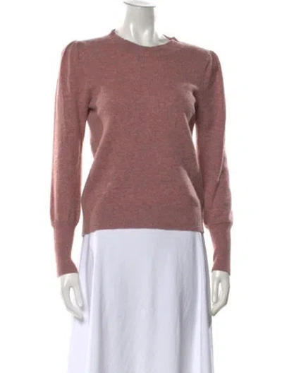 Pre-owned Veronica Beard Cashmere Crew Neck Sweater In Pink
