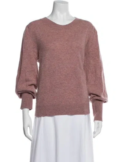 Pre-owned Veronica Beard Cashmere Crew Neck Sweater In Pink