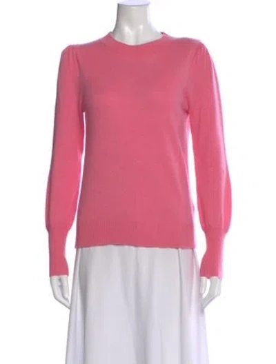 Pre-owned Veronica Beard Cashmere Crew Neck Sweater In Pink