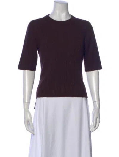 Pre-owned Veronica Beard Cashmere Crew Neck Sweater In Purple