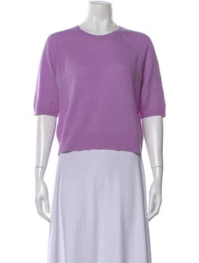 Pre-owned Veronica Beard Cashmere Crew Neck Sweater In Purple