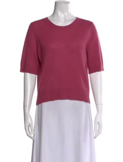 Pre-owned Veronica Beard Cashmere Crew Neck Sweater In Purple