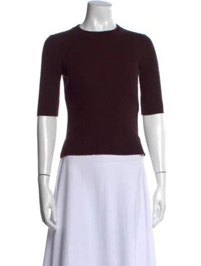 Pre-owned Veronica Beard Cashmere Crew Neck Sweater In Purple