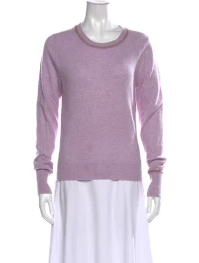 Pre-owned Veronica Beard Cashmere Crew Neck Sweater In Purple