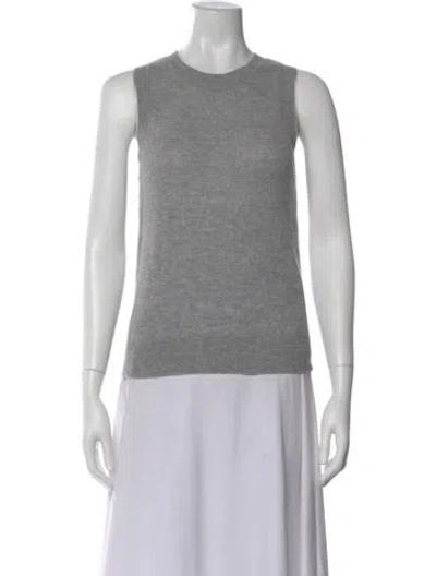 Pre-owned Veronica Beard Cashmere Crew Neck Sweater W/ Tags In Gray