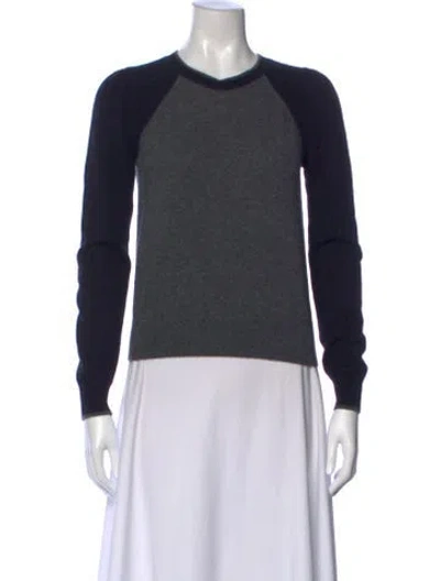 Pre-owned Veronica Beard Cashmere Crew Neck Sweater W/ Tags In Gray