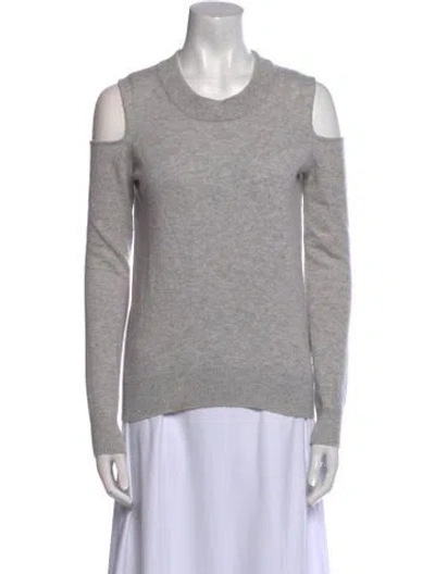 Pre-owned Veronica Beard Cashmere Crew Neck Sweatshirt In Gray
