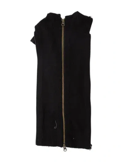 Pre-owned Veronica Beard Cashmere Dickey In Black