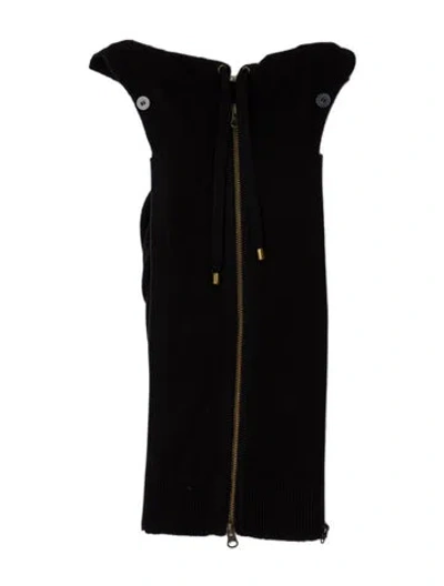 Pre-owned Veronica Beard Cashmere Dickey In Black