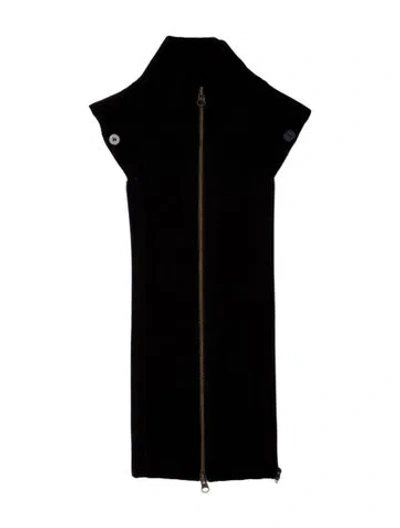 Pre-owned Veronica Beard Cashmere Dickey In Black