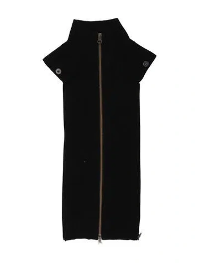Pre-owned Veronica Beard Cashmere Dickey In Black