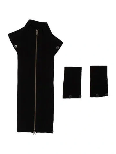 Pre-owned Veronica Beard Cashmere Dickey In Black
