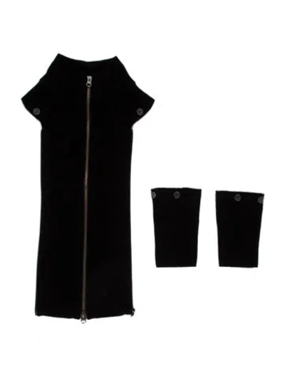 Pre-owned Veronica Beard Cashmere Dickey In Black