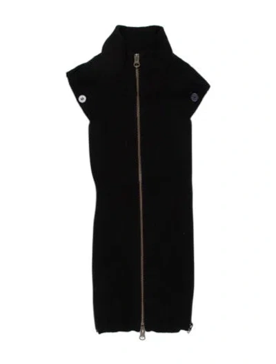 Pre-owned Veronica Beard Cashmere Dickey In Black