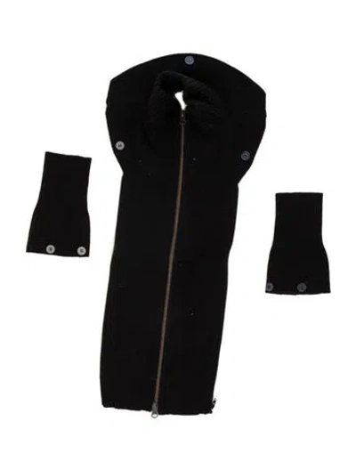 Pre-owned Veronica Beard Cashmere Dickey In Black