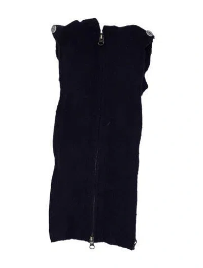 Pre-owned Veronica Beard Cashmere Dickey In Blue