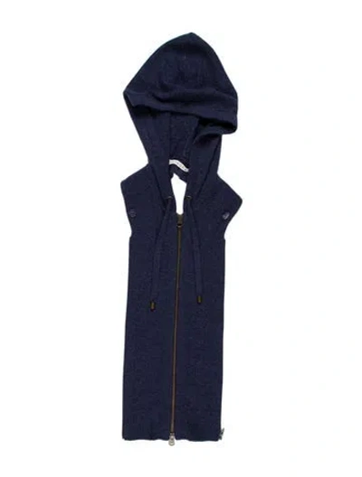 Pre-owned Veronica Beard Cashmere Dickey In Blue