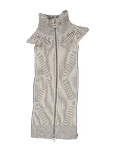 Pre-owned Veronica Beard Cashmere Dickey In Gray