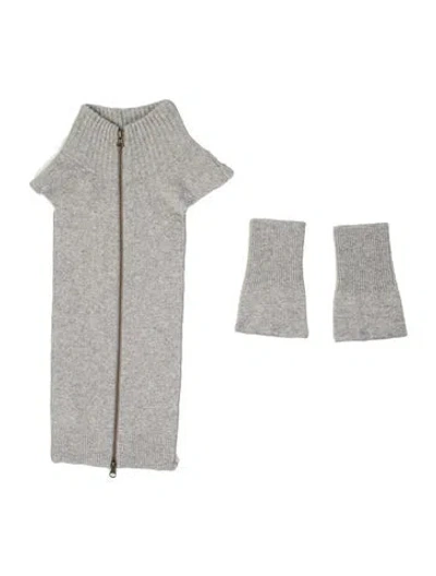 Pre-owned Veronica Beard Cashmere Dickey In Gray