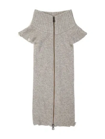 Pre-owned Veronica Beard Cashmere Dickey In Gray