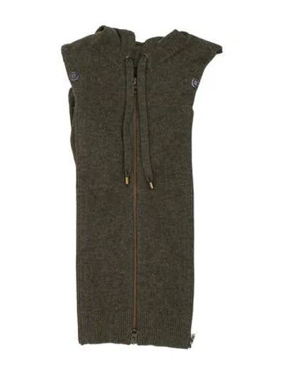 Pre-owned Veronica Beard Cashmere Dickey In Green