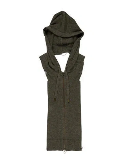 Pre-owned Veronica Beard Cashmere Dickey In Green