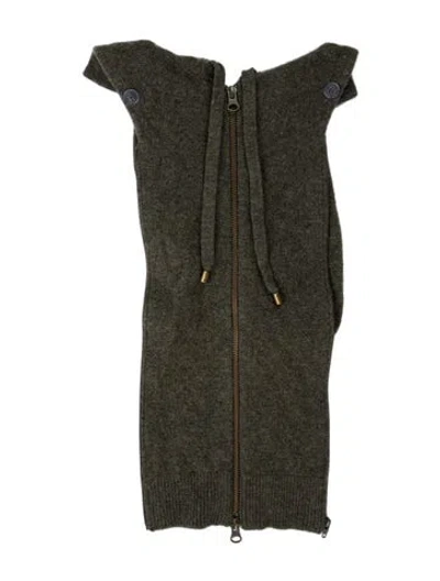Pre-owned Veronica Beard Cashmere Dickey In Green