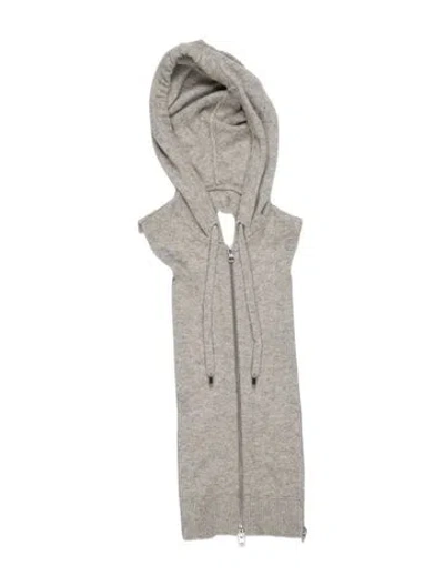 Pre-owned Veronica Beard Cashmere Dickey In Grey