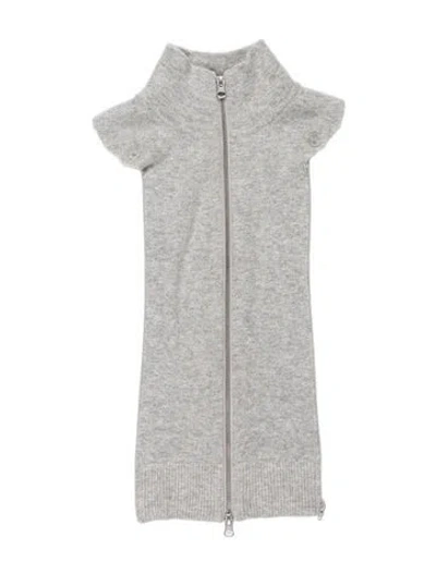 Pre-owned Veronica Beard Cashmere Dickey In Grey