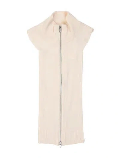 Pre-owned Veronica Beard Cashmere Dickey In Neutral