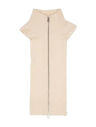 Pre-owned Veronica Beard Cashmere Dickey In Neutral