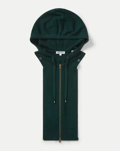 Veronica Beard Cashmere Hoodie Dickey In Green