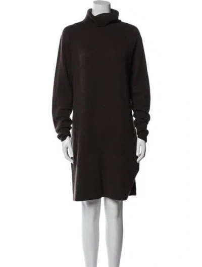 Pre-owned Veronica Beard Cashmere Knee-length Dress In Brown