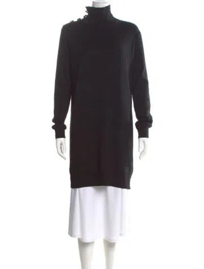 Pre-owned Veronica Beard Cashmere Mock Neck Sweater In Black