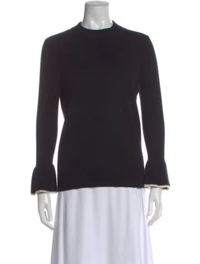 Pre-owned Veronica Beard Cashmere Mock Neck Sweater In Black