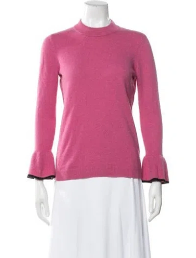 Pre-owned Veronica Beard Cashmere Mock Neck Sweater In Pink
