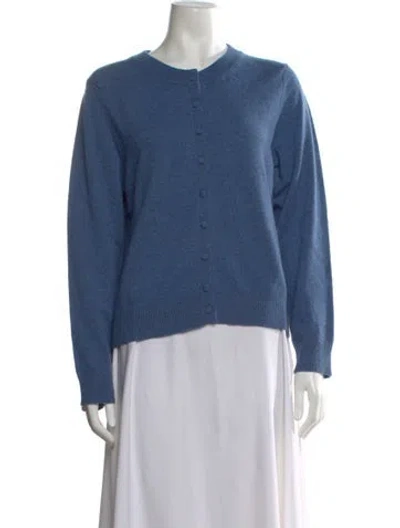 Pre-owned Veronica Beard Cashmere Open Front Sweater W/ Tags In Blue