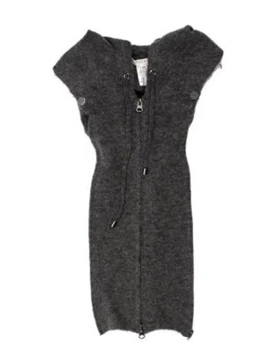 Pre-owned Veronica Beard Cashmere Printed Dickey In Grey