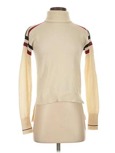 Pre-owned Veronica Beard Cashmere Pullover Sweater In White