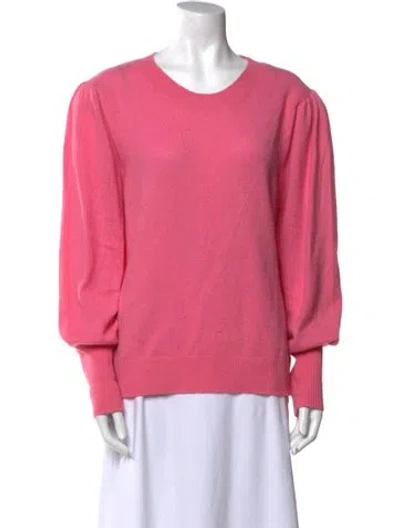 Pre-owned Veronica Beard Cashmere Scoop Neck Sweater In Pink
