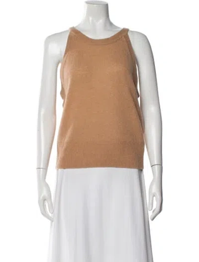 Pre-owned Veronica Beard Cashmere Scoop Neck Sweater W/ Tags In Neutral