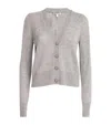 Veronica Beard Solene Cashmere Cardigan In Heather Grey In Grey