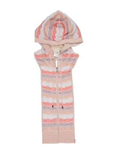Pre-owned Veronica Beard Cashmere Striped Dickey In Orange