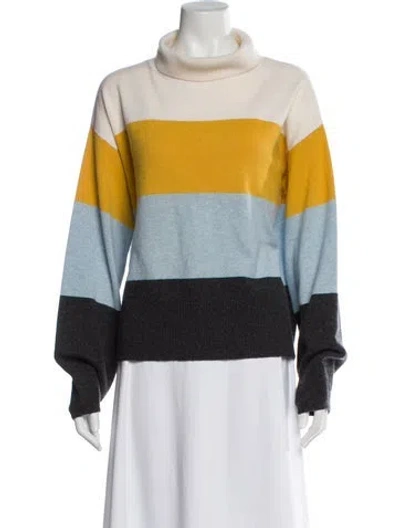 Pre-owned Veronica Beard Cashmere Striped Sweater
