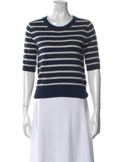 Pre-owned Veronica Beard Cashmere Striped Sweater