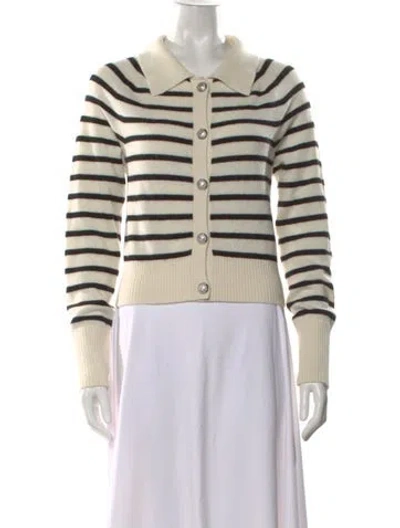 Pre-owned Veronica Beard Cashmere Striped Sweater In Blue